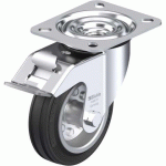 BLICKLE - ROULETTE PIVOTANTE À FREIN Ø 100MM BANDAGE CAOUTCHOUC SBR 70KG - LE-VE 100R-FI