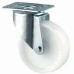 ROULETTE PIVOTANTE EN NYLON FORCE:350 KG H HT:245 MM - TENTE