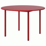 TABLE MALIBU Ø 120 T6 4P STRA ABS ROUGE U321/ROUGE 3020 - MANUTAN EXPERT