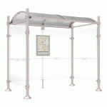 ABRI BUS 2.50 M PROVINCE 2 BARDAGES LAT. AGORA GRIS 7044 - PROCITY