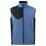 PROJOB 3702 BODYWARMER SOFTSHELL PRIO BICOLORE BLEU CIEL - TAILLE XXXL