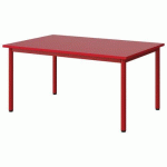TABLE MALIBU 120X80 T3 4P STRA ABS ROUGE U321/ROUGE 3020