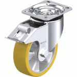BLICKLE - ROULETTE PIVOTANTE À FREIN Ø 125MM BANDAGE POLYURÉTHANE PU 350KG - LK-ALTH 125K-1-FI