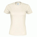 COTTOVER T-SHIRT COL ROND FEMME - CERTIFIÉ GOTS ECRU - TAILLE XXL