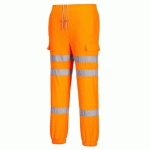 PORTWEST RT48 PANTALON JOGGING HAUTE VISIBILITÉ ORANGE - TAILLE XL