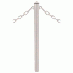 POTELET PROVINCE Ø76 MM CHAINES 2 ANNEAUX AGORA GRIS 7044 - PROCITY