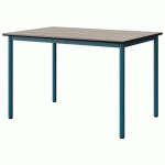 TABLE MALIBU 120X80 T6 4P STRA ACACIA/NOIR BLEU 5025 - MANUTAN EXPERT