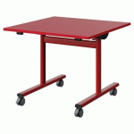 TABLE MALIBU RAB. 80X80 T4 DL STRA ABS ROUGE U321/ROUGE 3020