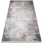 TAPIS LUCE 84 MODERNE ORNEMENT VINTAGE - STRUCTURAL GRIS / MOUTARDE GREY 173X270 CM