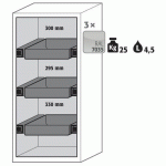 ARMOIRE SÉCURITÉ S-PEGASUS-90 S90.129.060.WDAC JAUNE - ASECOS