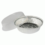 BOL EN ALUMINIUM PAPSTAR AVEC COUVERCLE EN FORME DE DÔME, DIAM. : 18,2 X HAUTEUR : 4 CM ,CAPACITÉ : 770 ML - 25 UNITÉS PAR PAQUET