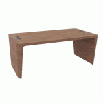 BUREAU DROIT DIRECTION XENNON FINITION PLACAGE BOIS L.190 CM - NOYER