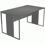 BUREAU PIEDS CADRES MÉTAL RAZOR 140CM ANTHRACITE/ANTHRACITE - ARTARREDI