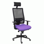 CHAISE DE BUREAU HORNA AVEC TÊTIÈRE - LILA