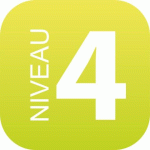 LOT DE 2 - PLAQUE SIGNALÉTIQUE EN PLEXIGLAS PLEXI - NIVEAU 4 (VERT CLAIR)