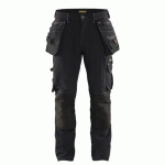 PANTALON DE TRAVAIL X1900 ARTISAN STRETCH 4D NOIR TAILLE 38 - BLAKLADER