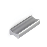 POIGNÉE EN ALUMINIUM AVEC FINITION ANODISÉE MAT, DIMENSIONS: 44X9X17MM ET INSERTS: 32MM - TALLA