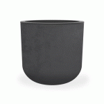 POT ROND BASALT'UP - 32,5 L - GRIS ANTHRACITE EDA PLASTIQUES