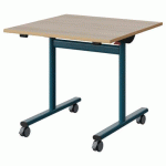 TABLE MALIBU RAB. 80X80 T5 DL STRA ALAISÉ ACACIA/BLEU 5025