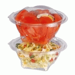 BOL SALADE À  COUVERCLE ATTACHÉ/DÉCHIRABLE