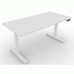 BUREAU MOTORISÉ L120XP80 CM ÉP.25 MM BLANC/BLANC - EOL