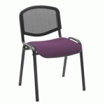 CHAISE CONFÉRENCE DOSSIER MAILLE ASSISE VIOLETTE
