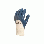 GANT DE TRAVAIL NI150 EN COTON ENDUIT NITRILE BLANC/BLEU T8 - 1190B T.08
