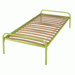 LIT ESSENTIEL SOMMIER À LATTES 80 X 190 CM COLORIS ANIS - MANUTAN COLLECTIVITÉS