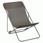 LOT DE 2 TRANSATS HELIO ACIER LARGEUR 62 CM TRUFFE LAFUMA - LAFUMA MOBILIER