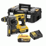 PERFORATEUR SDS PLUS 18V XR + 2 BATTERIES 5AH + CHARGEUR + COFFRET T-STAK - DEWALT - DCH273P2