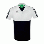 POLO HOMME - ERIMA - SIX WINGS NOIR/BLANC