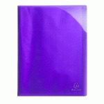 PROTÈGE-DOCUMENTS EN POLYPROPYLÈNE SEMI RIGIDE IDERAMA PP 60 VUES - A4 - VIOLET - LOT DE 12