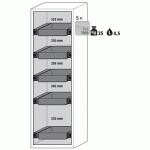 ARMOIRE SÉCURITÉ S-PHOENIX-90 S90.196.060.FDASR BLANC - ASECOS