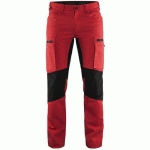 PANTALON DE TRAVAIL SERVICES STRETCH ROUGE/NOIR TAILLE 50 - BLAKLADER