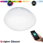 EGLO - PLAFONNIER LED SILERAS-Z BLANC H: 6 Ø: 60CM DIMMABLE 2700-6500K AVEC FONCTION CONNECT-Z