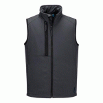 PORTWEST CD877 BODYWARMER SOFTSHELL WX2 ECO (2 COUCHES) GRIS MÉTAL - TAILLE S
