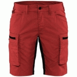 SHORT SERVICES STRETCH FEMME ROUGE/NOIR TAILLE 38 - BLAKLADER