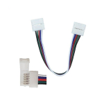 V-TAC - CONNECTEUR FLEXIBLE POUR BANDE LED SMD5050MULTICOULEUR RGB+W AVEC 2 CLIPS 5 PIN