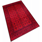 TAPIS SALON EN POLYESTER ROUGE - 80X120CM - ROUGE - WELLHOME