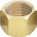 10 X MANCHON LAITON BRUT 6 PANS F/F SANS ÉPAULEMENT - À VISSER - FILETAGE 12X17 BRICOZOR