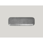 ASSIETTE PLATE RECTANGULAIRE GRIS PORCELAINE 33X11 CM SHALE RAK