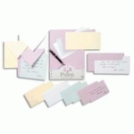 CARTE DE VISITE POLLEN - 210 G - FORMAT 80 X 130 MM - PAQUET DE 25 - BLANC