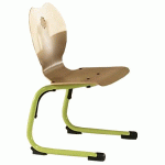 CHAISE COQUE CHLOÉ APPUI SUR TABLE T2 ROUGE RAL 3000 - MANUTAN COLLECTIVITÉS