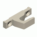 GÂCHE À RETOUR TON ALU LARGEUR 12MM - LA CROISEE DS - DS6303-007