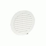 GRILLE DE VENTILATION EN APPLIQUE 43CM² RONDE POUR TUYAUX FIBRE CIMENT D 125 BLANC - NICOLL - 1BC135