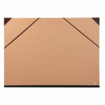 LOT DE 5 - CARTON À DESSIN KRAFT À ÉLASTIQUES 67X94CM - BRUN