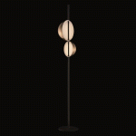 OLUCE SUPERLUNA 397 LAMPADAIRE LED, LAITON