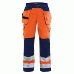 PANTALON HAUTE-VISIBILITÉ FEMME TAILLE 46 - BLAKLADER
