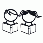 PICTOGRAMME NEOSIGN 3D MUR BIBLIOTHÈQUE NOIR - MANUTAN COLLECTIVITÉS