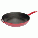 POÊLE EN FONTE ROUGE - CHASSEUR - MANUTAN COLLECTIVITÉS